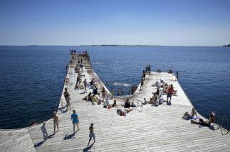 Photo of Faaborg Habour Bath by CREO Architects, JDS and KLAR. Photo Credit: CREO Architects